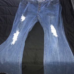 Size 22 Flared Bottom Rue 21 Jeans.
